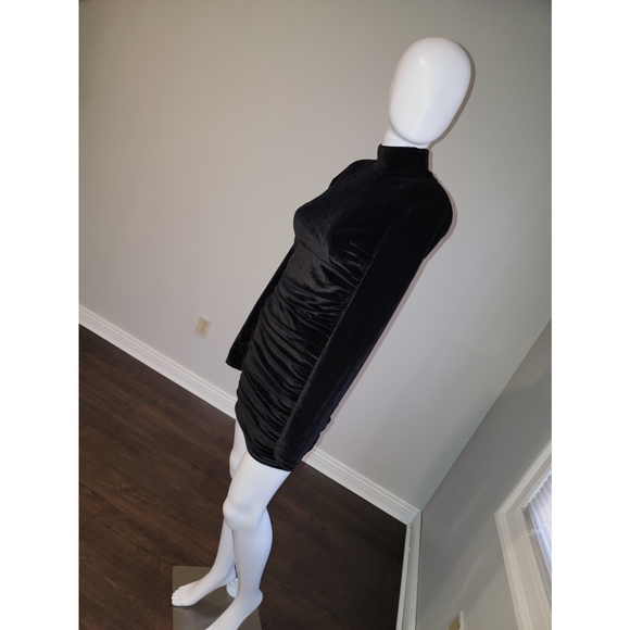 Sexy Bodycon Velvet Mini Dress Women Size M Women - Picture 2 of 5